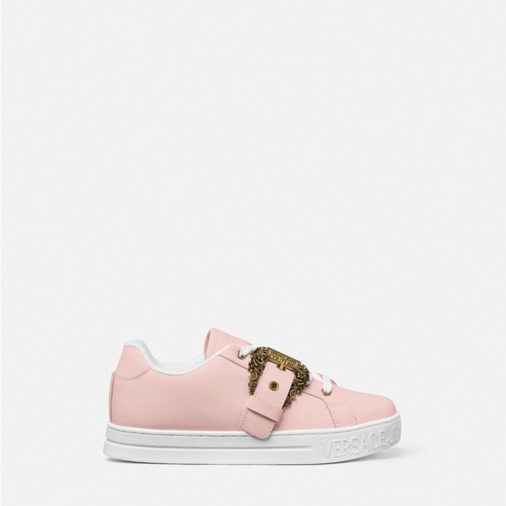 Versace Jeans Collection Pink Sneakers with Gold Accents - Picture 3 of 10